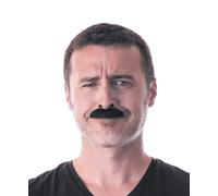 Moustache prisonnier noire