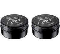 Moustache Wax Set De 2 - Cire À Moustache - Cire À Barbe Moustache À La Cire À Barbe - Ingrédients Naturels Et Vraie Cire D'Abeille - Cire Coiffante À Barbe[Z1639]