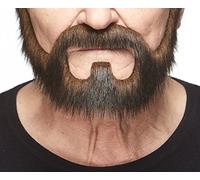 Moustaches Auto-adhésives sur Caution, Fausse Barbe, nouveauté, Faux Poils du Visage, Accessoire de Costume pour Adultes, Couleur Marron