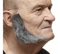 Moustaches Autocollantes en Forme de L, Fausses côtelettes de Mouton, nouveauté, Faux Poils du Visage, Accessoire de Costume pour Adultes, Couleur sel et Poivre