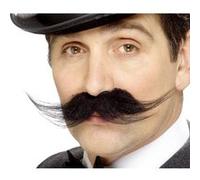 Moustaches De Detective Auto Adhesives - Noir - Unique noir G