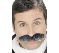 Moustaches De Militaire Grises Auto Adhesives - Gris - Unique Grises G