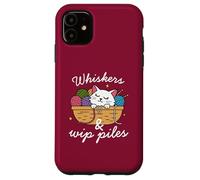 Moustaches & WIP Pies, Amoureux des chats, Crocheter, Tricoter Coque pour iPhone 11