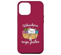 Moustaches & WIP Pies, Amoureux des chats, Crocheter, Tricoter Coque pour iPhone 12 Pro Max