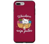 Moustaches & WIP Pies, Amoureux des chats, Crocheter, Tricoter Coque pour iPhone 7 Plus/8 Plus