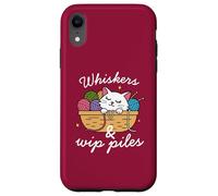 Moustaches & WIP Pies, Amoureux des chats, Crocheter, Tricoter Coque pour iPhone XR