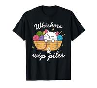 Moustaches & WIP Pies, Amoureux des chats, Crocheter, Tricoter T-Shirt