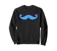 Moustachu Vintage Moustaches simple Moustache bleue Sweatshirt