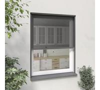 MOUSTIKIT Moustiquaire Enroulable Verticale ALU Gris Confort