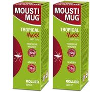 Moustimug Tropical Maxx Roller 50 % DEET Rouleau 2x50 ml