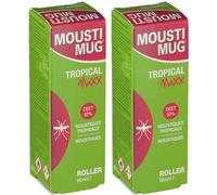 Moustimug Tropical Maxx Roller 50% DEET Rouleau 2x50 ml