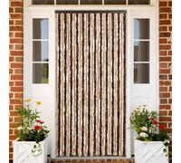 Moustiquaire 100x220 cm Beige Chenille Rideau de Porte contre Insectes vidaXL