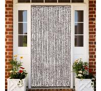Moustiquaire 100x220 cm Beige Chenille Rideau de Porte contre Insectes vidaXL