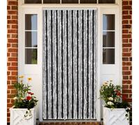 Moustiquaire 100x220 cm Beige Chenille Rideau de Porte contre Insectes vidaXL
