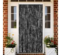 Moustiquaire 100x220 cm Beige Chenille Rideau de Porte contre Insectes vidaXL