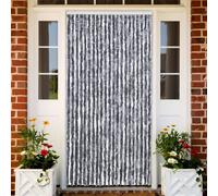 Moustiquaire 100x220 cm Beige Chenille Rideau de Porte contre Insectes vidaXL