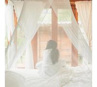 Moustiquaire 12,5 m x 2,5 m blanc pour lit double