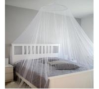 Moustiquaire 12m Ciel de lit double berceau en tissu de polyester transparent