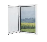 EASYmaxx Moustiquaire de fenêtre avec Magic Click | Peut être découpée individuellement pour toutes les fenêtres jusqu'à 150 x 130 cm | Montage avec 12 aimants - pas de perçage ni de vissage [Noir]