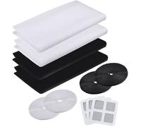 Moustiquaire - 4pcs - 1,5 * 2m - Polyester - Ajustable - Blanc