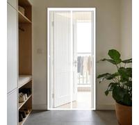 Moustiquaire 50 x 70 cm Maille Ultrarésistante, Magnétique, Fermeture Automatique, Garde L'Air Frais à L'Intérieur, Moustiquaire Fenetre Aimantée pour Balcon, Chambre, Blanc