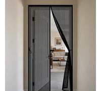 Moustiquaire 50 x 80 cm Maille Ultrarésistante, Magnétique, Fermeture Automatique, Garde L'Air Frais à L'Intérieur, Magnétique Fenêtre Aimantée pour Porte Fenêtre, Noir