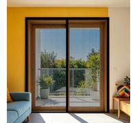 Moustiquaire 60 x 170 cm Maille Ultrarésistante, Magnétique, Fermeture Automatique, Garde L'Air Frais à L'Intérieur, Magnétique Fenêtre Aimantée pour Balcon, Chambre, Noir
