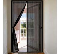 Moustiquaire 60 x 60 cm Maille Ultrarésistante, Magnétique, Fermeture Automatique, Garde L'Air Frais à L'Intérieur, Porte Moustiquaire Magnétique pour Balcon, Chambre, Noir