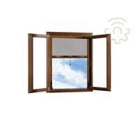 Moustiquaire À Rouleau pour Fenêtre Avec Embrayage 140x170 Couleur Bronze MO