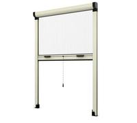 Moustiquaire à rouleau Réduction verticale faites vous-même en kit Plusieurs couleurs et dimensions (100 x 250, Ivoire)