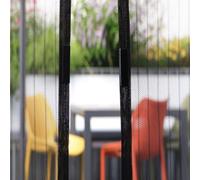 Moustiquaire aimant porte noir 110 x 240 cm découpable