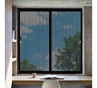 Moustiquaire Aimantée 58 x 70 cm Joint Magnétique de Haut en Bas Magnétique Rideau de Porte Isolant pour Fenêtres de Salle de Bain et Buanderie, Noir