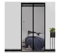 Moustiquaire aimantée Rideaux de porte magnétiques King Kong, moustiquaires durables for maisons, balcons et garages pour éloigner Insectes(Black,W90 x L210cm)