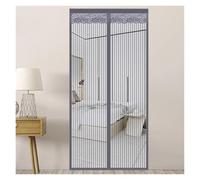 Moustiquaire aimantée Rideaux de porte magnétiques King Kong, moustiquaires durables for maisons, balcons et garages pour éloigner Insectes(Grey,W90 x L210cm)