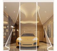 Moustiquaire ajustable aimantée pour Fenêtres et Fenêtres,205x250cm moustiquaire magnétique, porte automatique Blanc