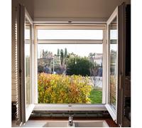 WERKA PRO Moustiquaire Aluminium Fixe sans perçage, Installation Facile et Rapide, Adaptable à Toutes Les Dimensions, Protection Efficace Contre Les Insectes, 100 x 160 cm, Blanc.