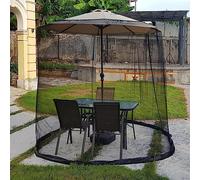 Moustiquaire avec fermeture éclair - Protection extérieure pour terrasse, balcon, véranda, camping - Base de remplissage incluse