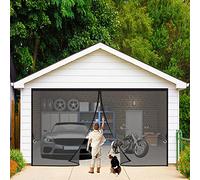 Moustiquaire Baie Vitree 240 x 210 cm Coulissante Rideaux Anti Mouches pour Porte Moustiquaire Porte Fenetre Aimantée Magnetique Noir