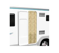 vidaXL Moustiquaire Rideau de Porte Chenille Beige 120x220 cm Ajustable