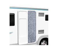 vidaXL Moustiquaire chenille Bleu, blanc et argenté 56 x 185 cm Noir G