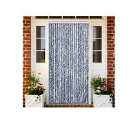 vidaXL Moustiquaire Bleu et blanc 90x200 cm Chenille