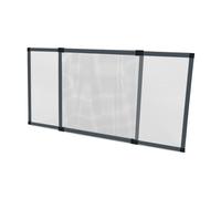 Moustiquaire Cadre Extensible - Anthracite - Sans Perçage - Ajustable - Aluminium