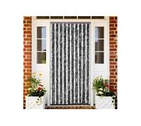 vidaXL Moustiquaire Chenille 120x220 cm Gris et blanc