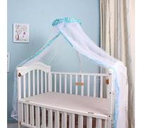 Moustiquaire Ciel de Lit Bébé Tente de Lit de Bébé Moustiquaire Dôme Enfant Couverture de Moustiquaires Pliable pour Nouveau-né Moustiquaires Infantile Universelle l'Intérieur de Plein Air