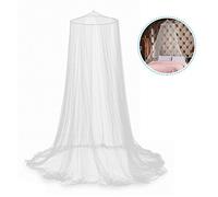 Moustiquaire ciel de lit Grande Moustiquaire Pour Lit 1place ou Lit Double Répulsif Pour les Insectes Couverture Moustiquaire de Voyage Anti-Moustique Pour la Maison ou les Vacances Blanc