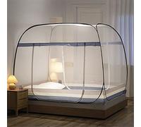 Moustiquaire Ciel de lit Pop Up Pliable Double Porte Facile à Installer avec Fond Anti Mosquito Bites pour lit Camping Voyage Home extérieur,B,1.5 * 2.0m