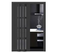 Moustiquaire coulissante en PVC souple en accordéon pour porte, cuisine, buanderie et salle de bain