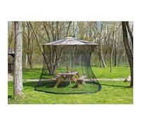 INFACTORY Moustiquaire cylindrique pour parasol - Maille 220 - 330 x 250 cm