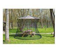 INFACTORY Moustiquaire cylindrique pour parasol - Maille 220 - 330 x 250 cm