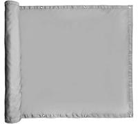 Moustiquaire De Clôture D’intimité De Balcon - Housse De Pare-Brise Tissu Polyester PU - Résistant Au Vent Et à L’Eau - pour Terrasse, Patio, Arrière-Cour, Light Gray, 1.2x10m
